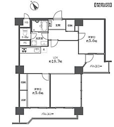 間取図画像 2LDK