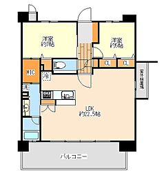 ワイズエステムコート銘苅 2LDKの間取図画像