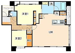 Fステージ赤嶺ステーション 2LDKの間取図画像