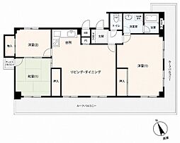 ライオンズマンション浮島通り 3LDKの間取図画像