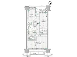 D'レスティア加賀野 2LDKの間取図画像