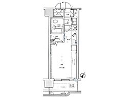 ライオンズステーションプラザ盛岡 ワンルームの間取図画像