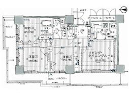 D'グラフォート盛岡駅前タワーズCOTTAGE 3LDKの間取図画像
