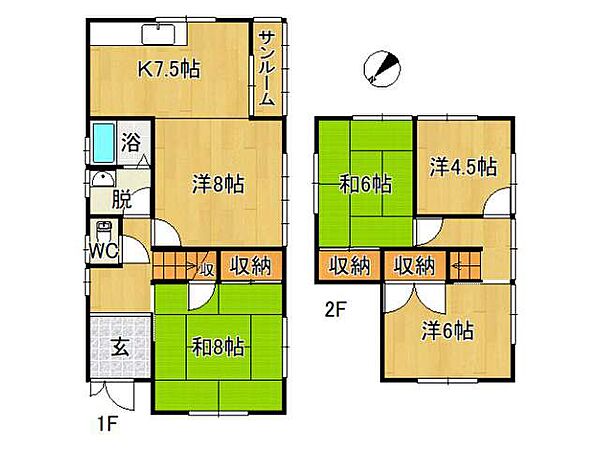 間取りを拡大表示