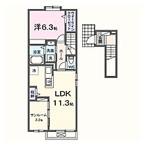 ブリス　エイエム　III 201 ｜ 茨城県水戸市愛宕町（賃貸アパート1LDK・2階・50.74㎡） その2