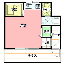 グリーンハイム 201 ｜ 茨城県水戸市堀町（賃貸アパート1R・2階・21.53㎡） その2