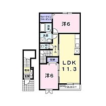 ラ・フィエスタ 203 ｜ 茨城県東茨城郡城里町石塚（賃貸アパート2LDK・2階・57.21㎡） その2