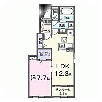 ヒカルサ水戸赤塚　I 101 ｜ 茨城県水戸市赤塚1丁目（賃貸アパート1LDK・1階・50.41㎡） その2