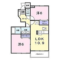 プロムナードII 103 ｜ 茨城県水戸市堀町（賃貸アパート2LDK・1階・53.28㎡） その2