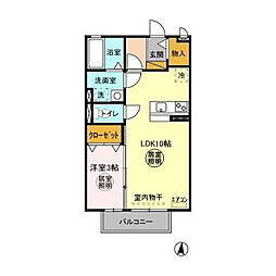ダイエール 1LDKの間取図画像