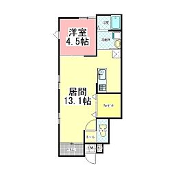 Maison Parc 1LDKの間取図画像