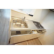 収納力もあるシステムkitchenには3