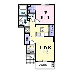 フィレンツェ 1LDKの間取図画像