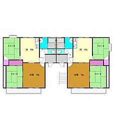 ルミエールKB 3DKの間取図画像