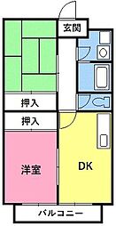 マリッチTAC 2DKの間取図画像