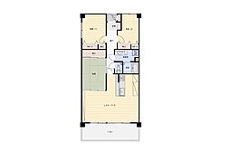 エクレール磐田 3LDKの間取図画像