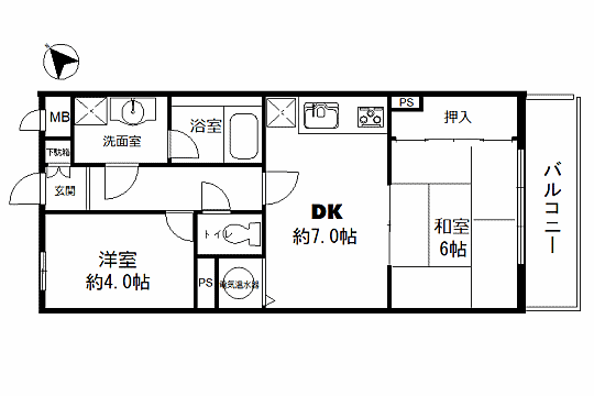 間取りを拡大表示
