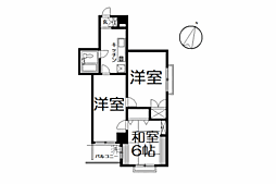マンション南熱海 3Kの間取図画像