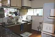 二面採光で明るく風通しの良いキッチン