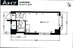 静岡昭和町ビル ワンルームの間取図画像