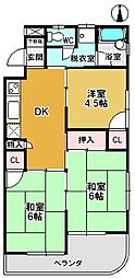 ビューネとよのぶ 3DKの間取図画像
