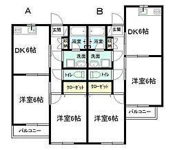 プリムローズ 2DKの間取図画像