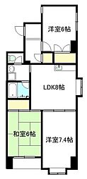 サンサウスシズオカ 3LDKの間取図画像