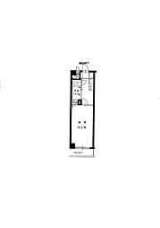 プラザパシフィック 1Kの間取図画像
