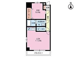 イーグルコートタカザワ 1LDKの間取図画像