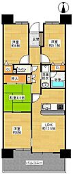 ベルメゾン豊田 4LDKの間取図画像
