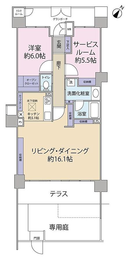 1SLDK 間取り
