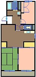 サンハイツ大岡 3LDKの間取図画像
