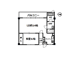 ヴィラ南熱海8号 1LDKの間取図画像