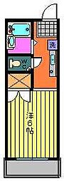 エステートピア小鹿 ワンルームの間取図画像