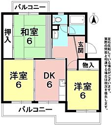 間取図画像 3DK