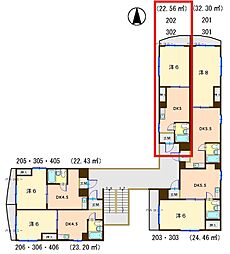 メゾン白銀 1DKの間取図画像