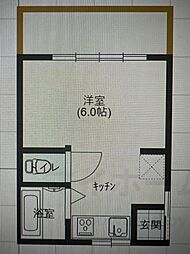 共精ビル 1Kの間取図画像