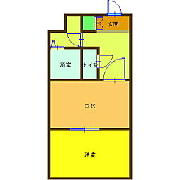 グランヒル・7 1DKの間取図画像