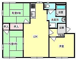 パストラルNKB 3LDKの間取図画像