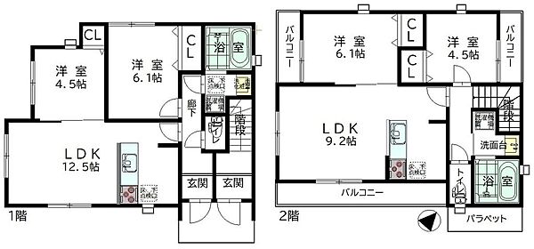 間取りを拡大表示