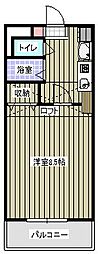 ロイヤルヒルズ大宮 1Kの間取図画像