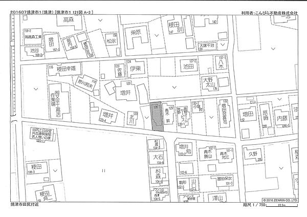 地図を拡大表示