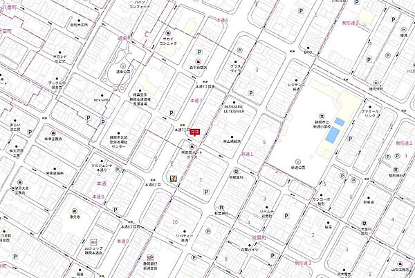 地図を拡大表示