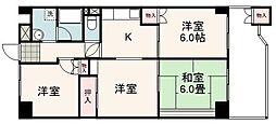 エクセレント村松A 4DKの間取図画像