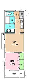 CingAvenue 1LDKの間取図画像