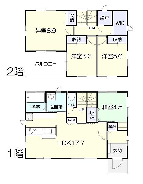 間取りを拡大表示