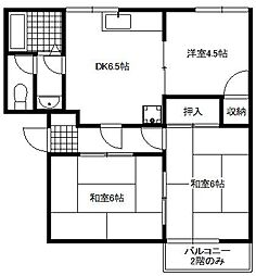 フレグランス丘 3DKの間取図画像