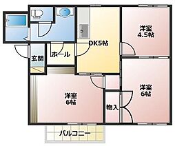 サニーヒル今泉A 3DKの間取図画像