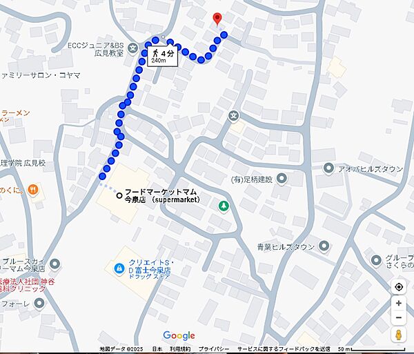 地図を拡大表示
