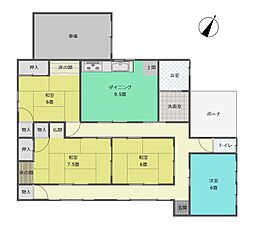 JR東海道本線 藤枝駅 10.7km 4DKの間取り